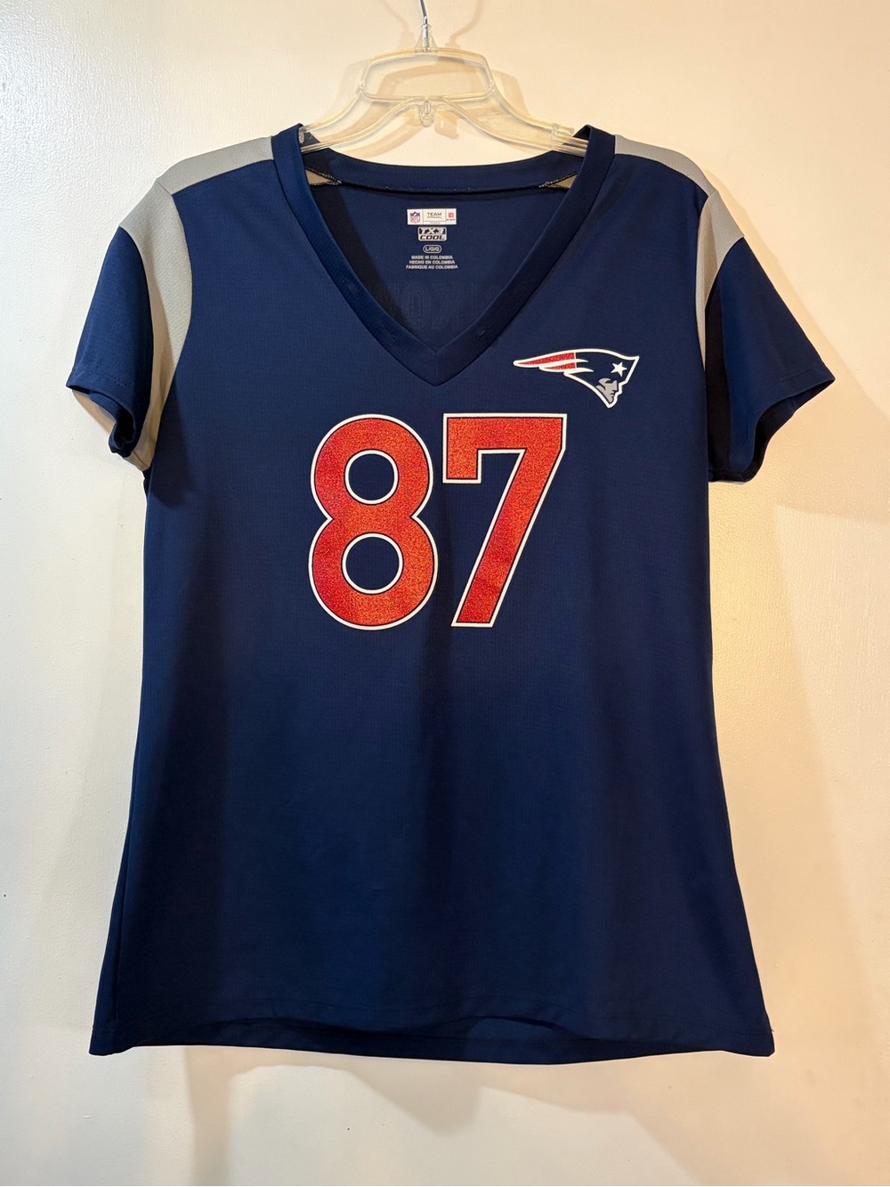 NFL Team Apparel New England Patriots Rob Gronkowski #87 Women's Jersey Sz Large